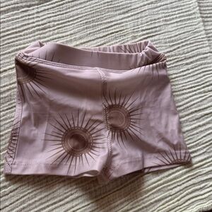 Kate Quinn Beige and Brown Patterned Shorts swim